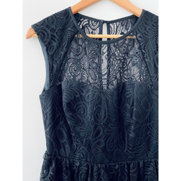 Trina Turk 🌹 Black Lace A-Line Cocktail Dress 🌿 - Picture 14 of 16
